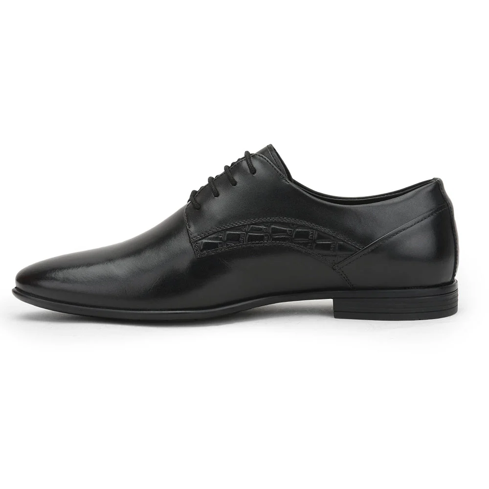 Healers Formal Lacing Classice Oxford Shoes For Men (Black) SSL-210 By Liberty - Image 3