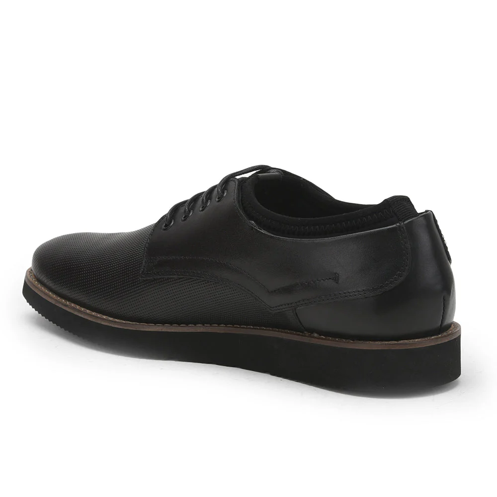Healers Formal Lacing Shoes For Men (Black) RML-04 By Liberty - Image 6