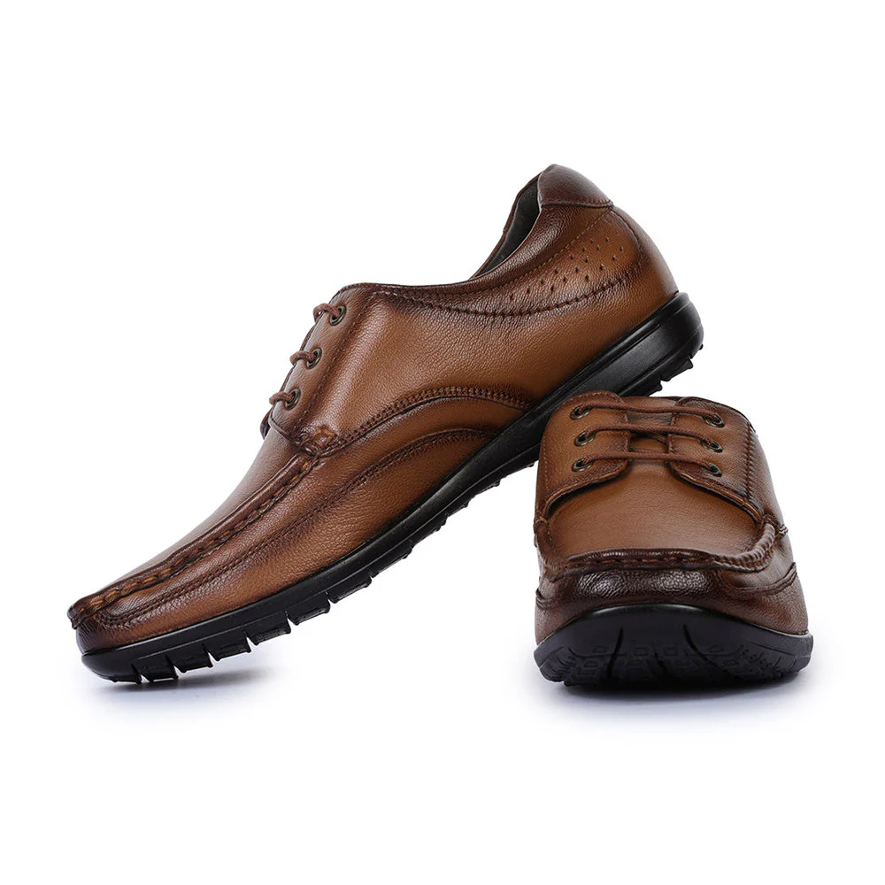 Healers Formal (Tan) Lace-Up Shoes For Men FL-1414 By Liberty - Image 5