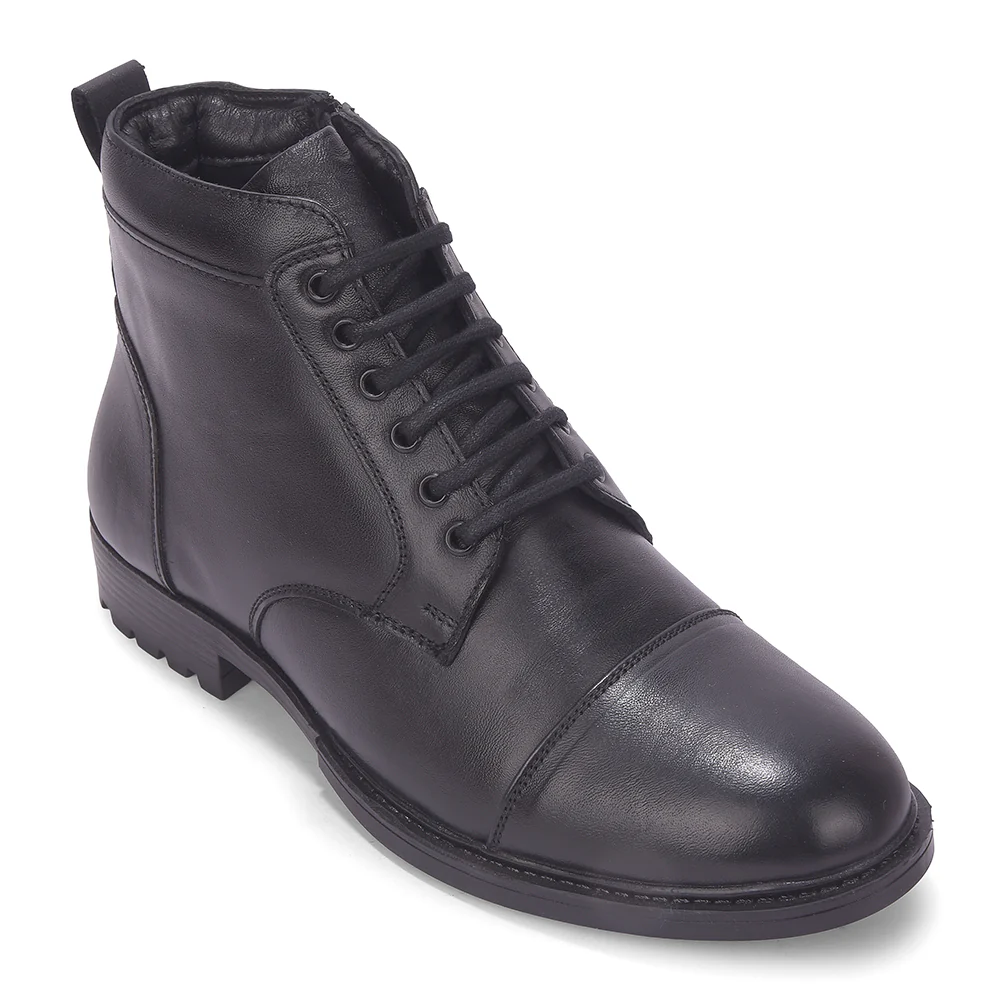 Healers HML-81E Black Casual Lacing Boot for Men by Liberty