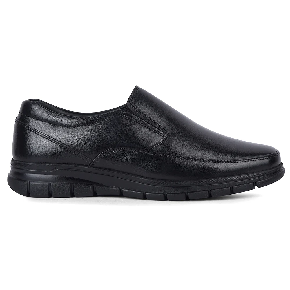 Healers HML-90E Black Formal Non Lacing Mocassin Shoes for Men - Image 4