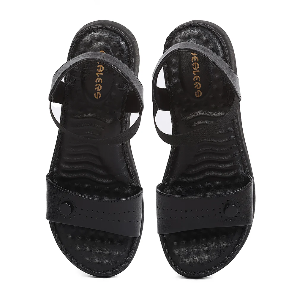 Healers JLL-4 Black Casual Slip-on Sandals for Women by Liberty - Image 6