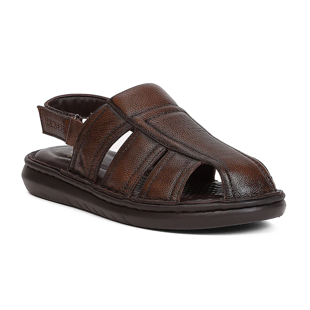 Healers LAS-1 Brown Casual Fisherman Sandals for Men by Liberty