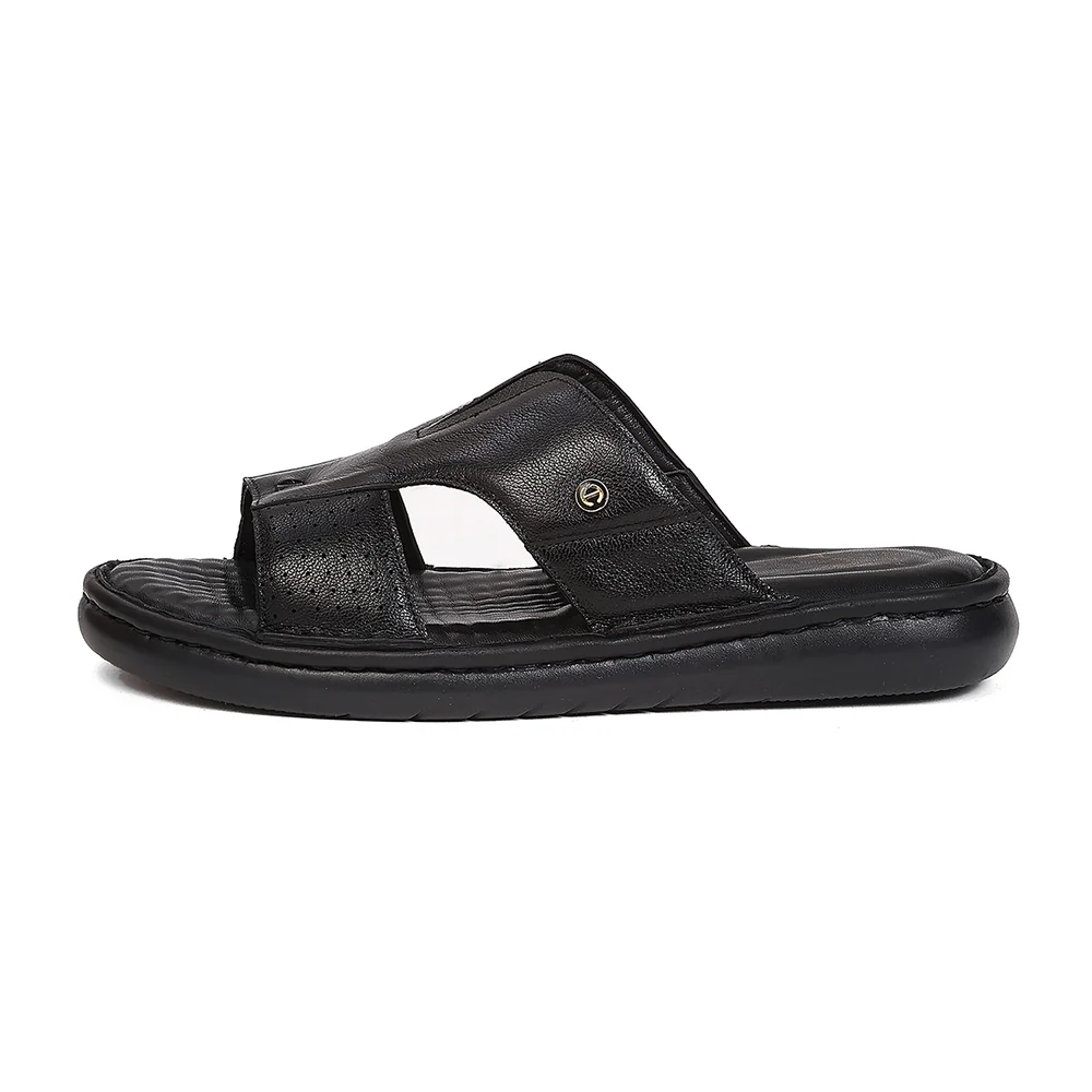 Healers LAS-2 Black Formal Slip-on Slippers for Men by Liberty - Image 5