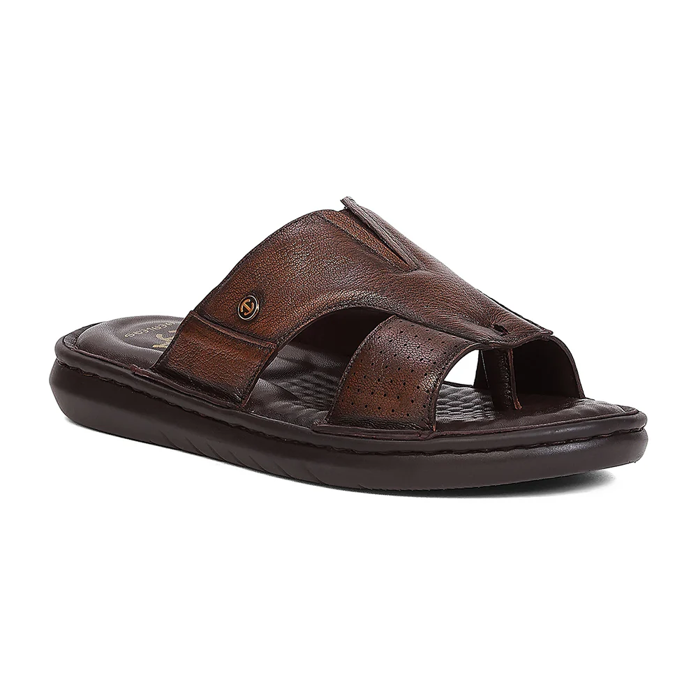 Healers LAS-2 Brown Formal Slip-on Slippers for Men by Liberty