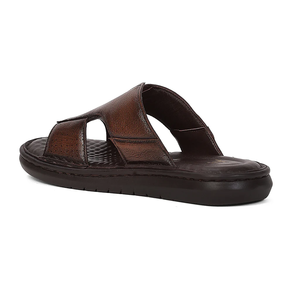 Healers LAS-2 Brown Formal Slip-on Slippers for Men by Liberty - Image 3