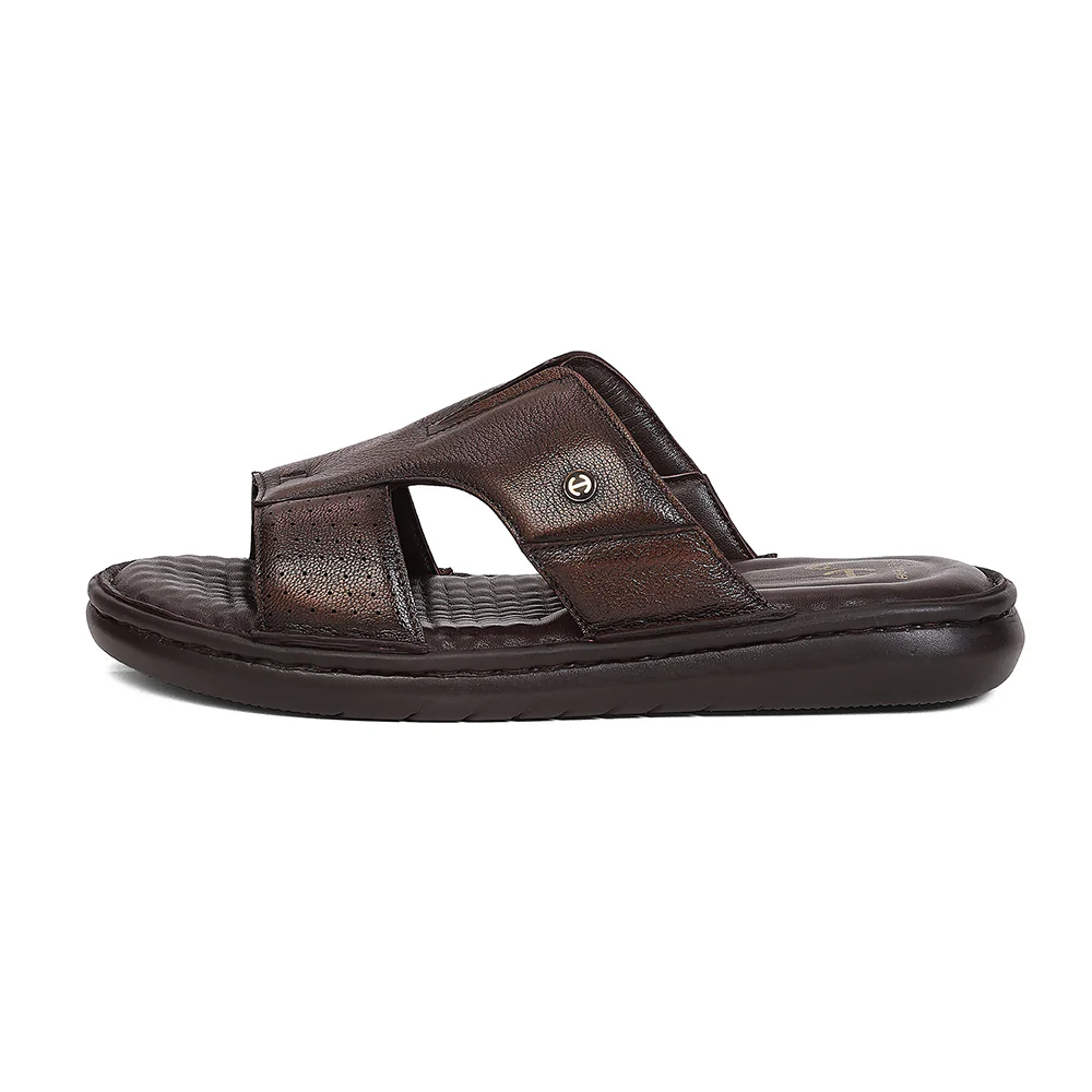Healers LAS-2 Brown Formal Slip-on Slippers for Men by Liberty - Image 5