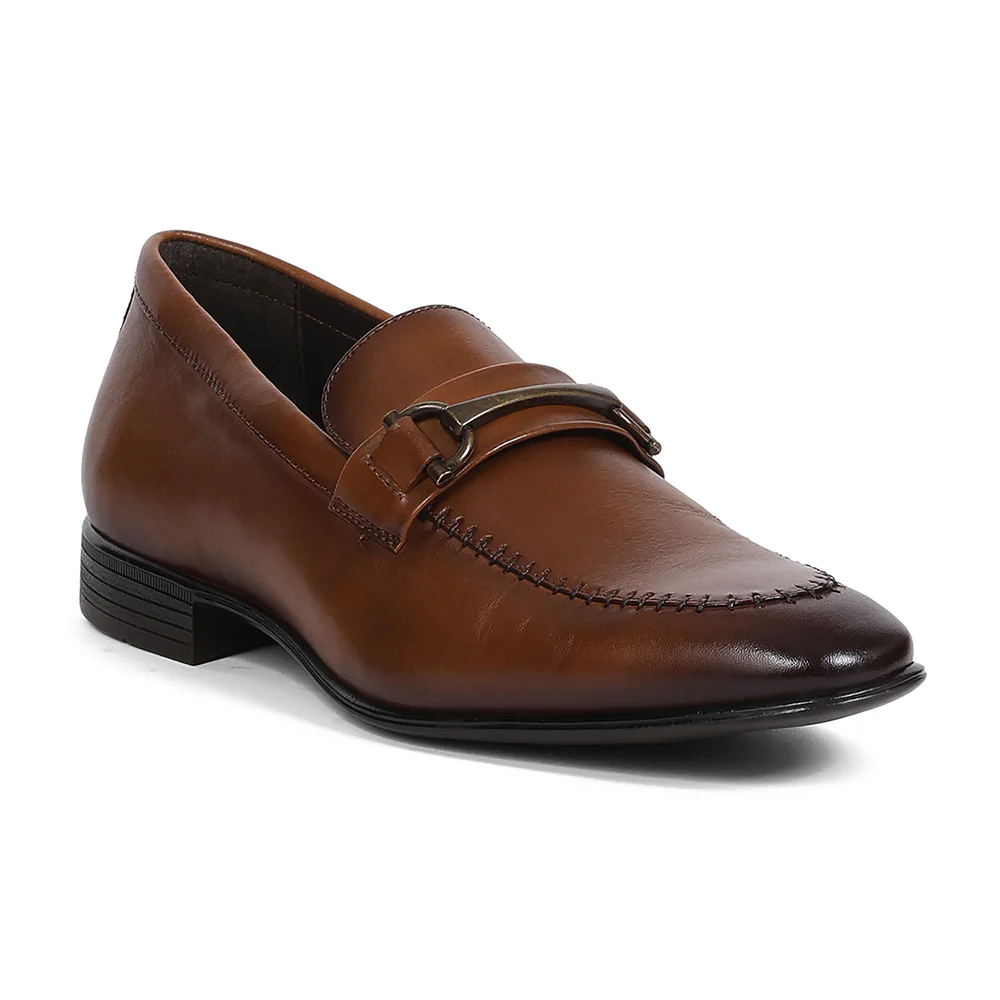 Healers LRF-7 Tan Formal Non Lacing Mocassin Shoes for Men by Liberty