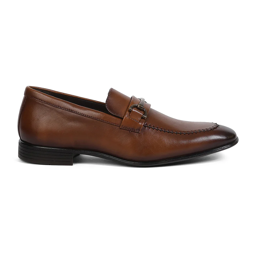 Healers LRF-7 Tan Formal Non Lacing Mocassin Shoes for Men by Liberty - Image 2