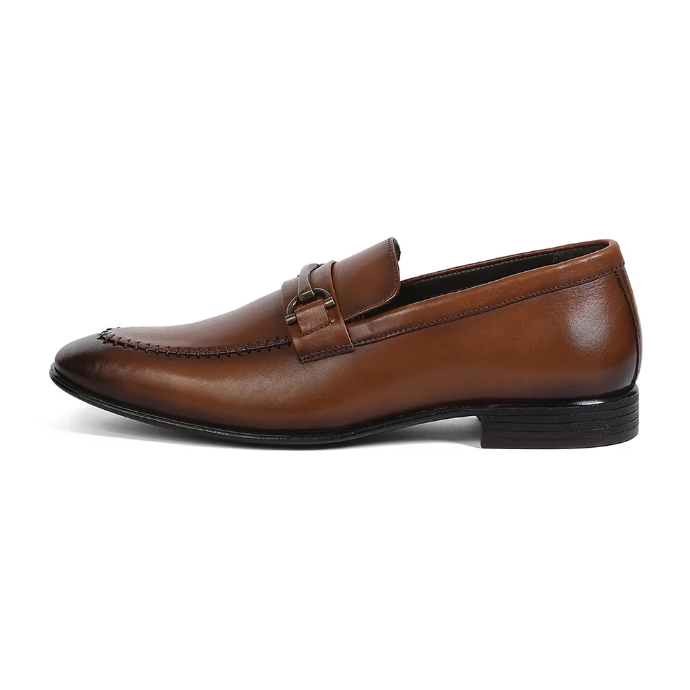Healers LRF-7 Tan Formal Non Lacing Mocassin Shoes for Men by Liberty - Image 5