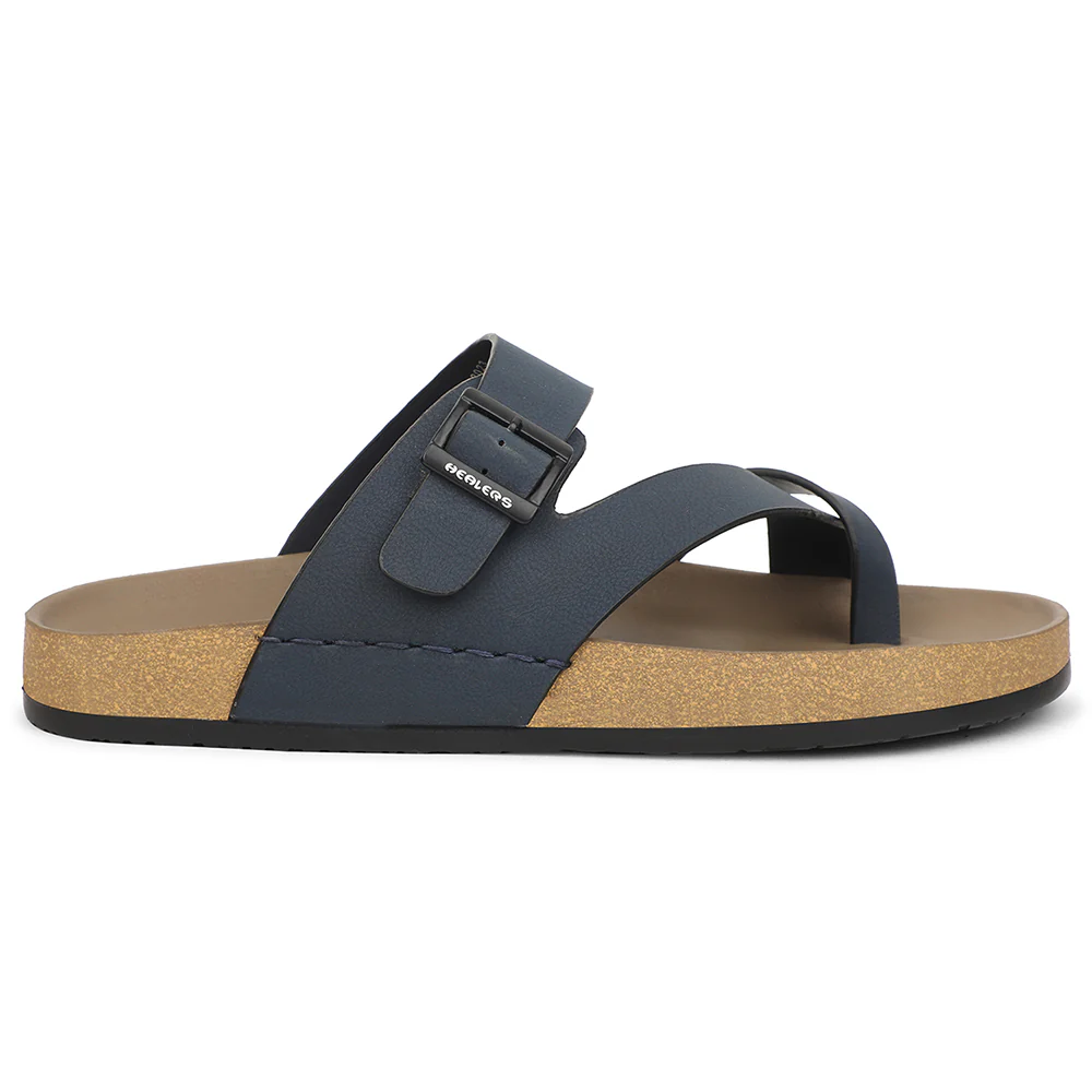 Healers Navy Blue Casual Slipper For Men AOL-6 By Liberty - Image 2
