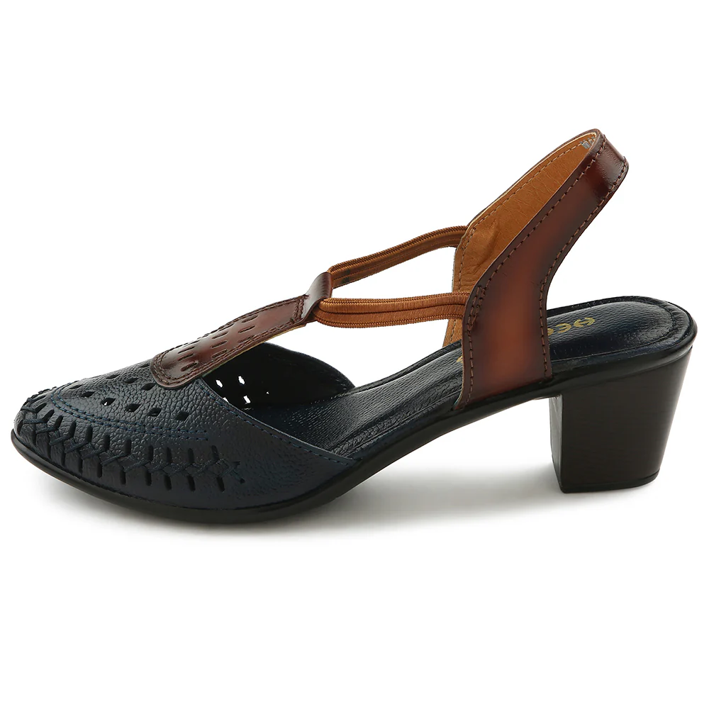 Healers Navy Blue Sandal For Women TLO-41 By Liberty - Image 3