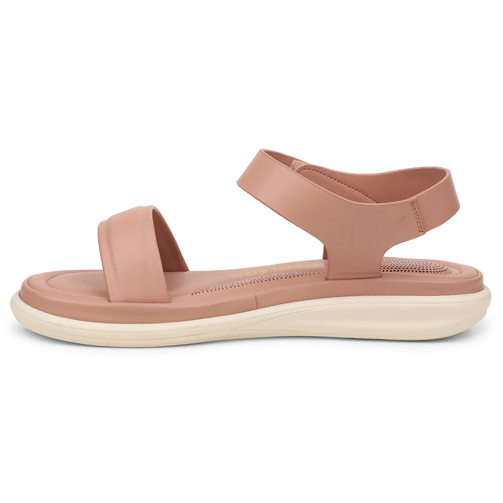 Healers Peach Casual Flat Sandal For Women SSAL-1 By Liberty - Image 3