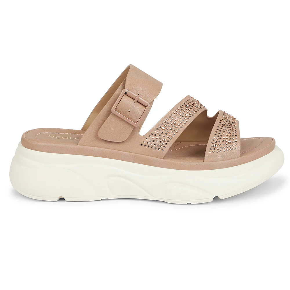 Healers Pink Casual Flat Sandal for Women ZQ-XYSL-09 by Liberty - Image 2