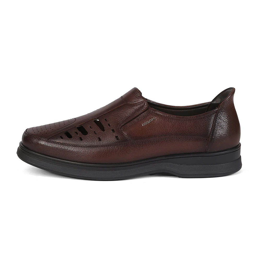 Healers RSL-5 Tan Formal Non Lacing Slip-on Shoes for Men by Liberty - Image 5