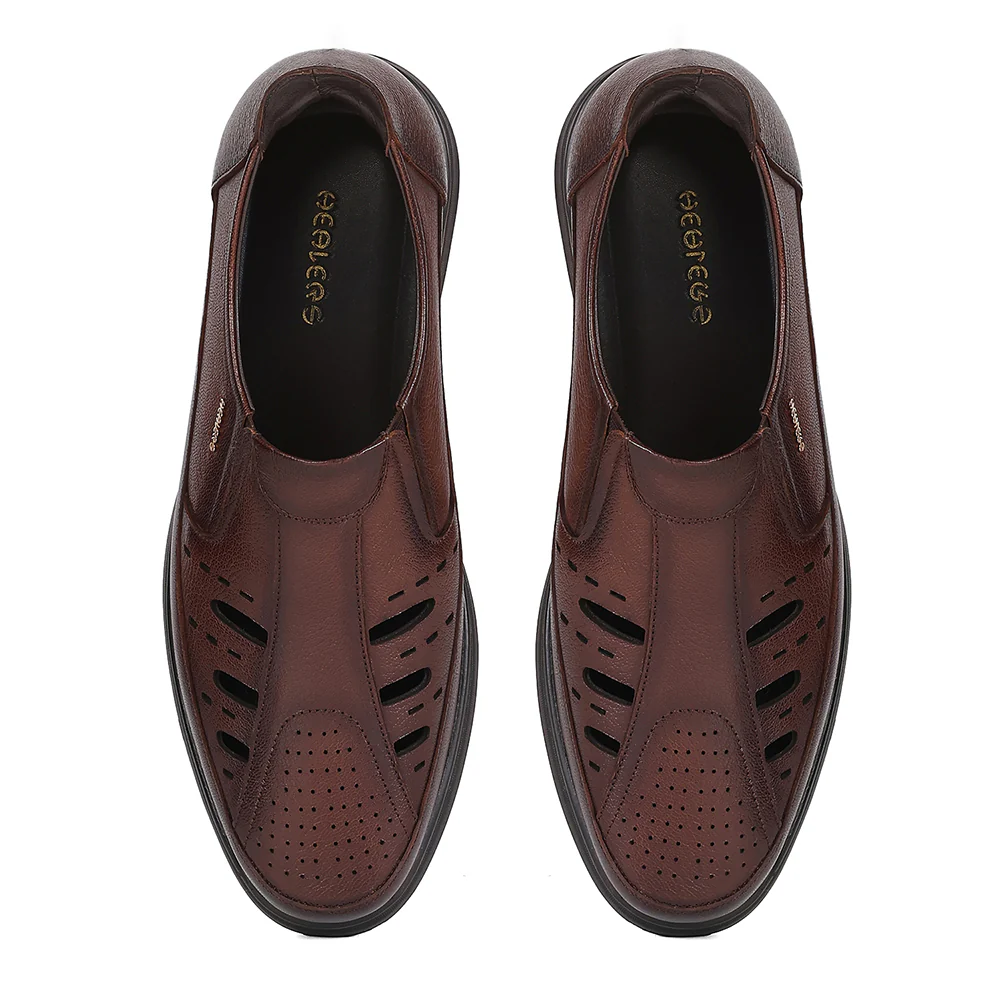Healers RSL-5 Tan Formal Non Lacing Slip-on Shoes for Men by Liberty - Image 6