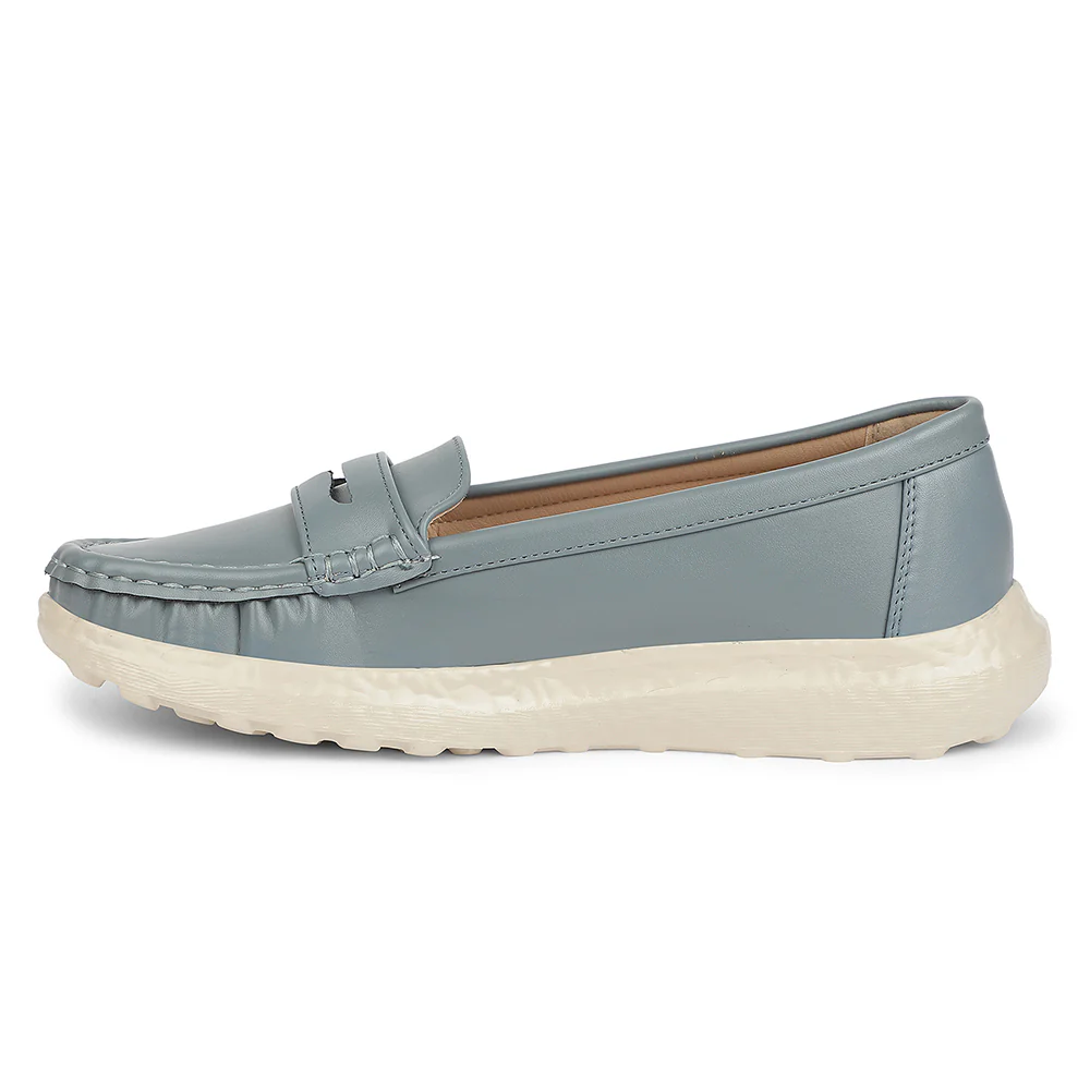 Healers Sky Blue Casual Flat Ballerina for Women ZQ-FDBL-11 by Liberty - Image 3