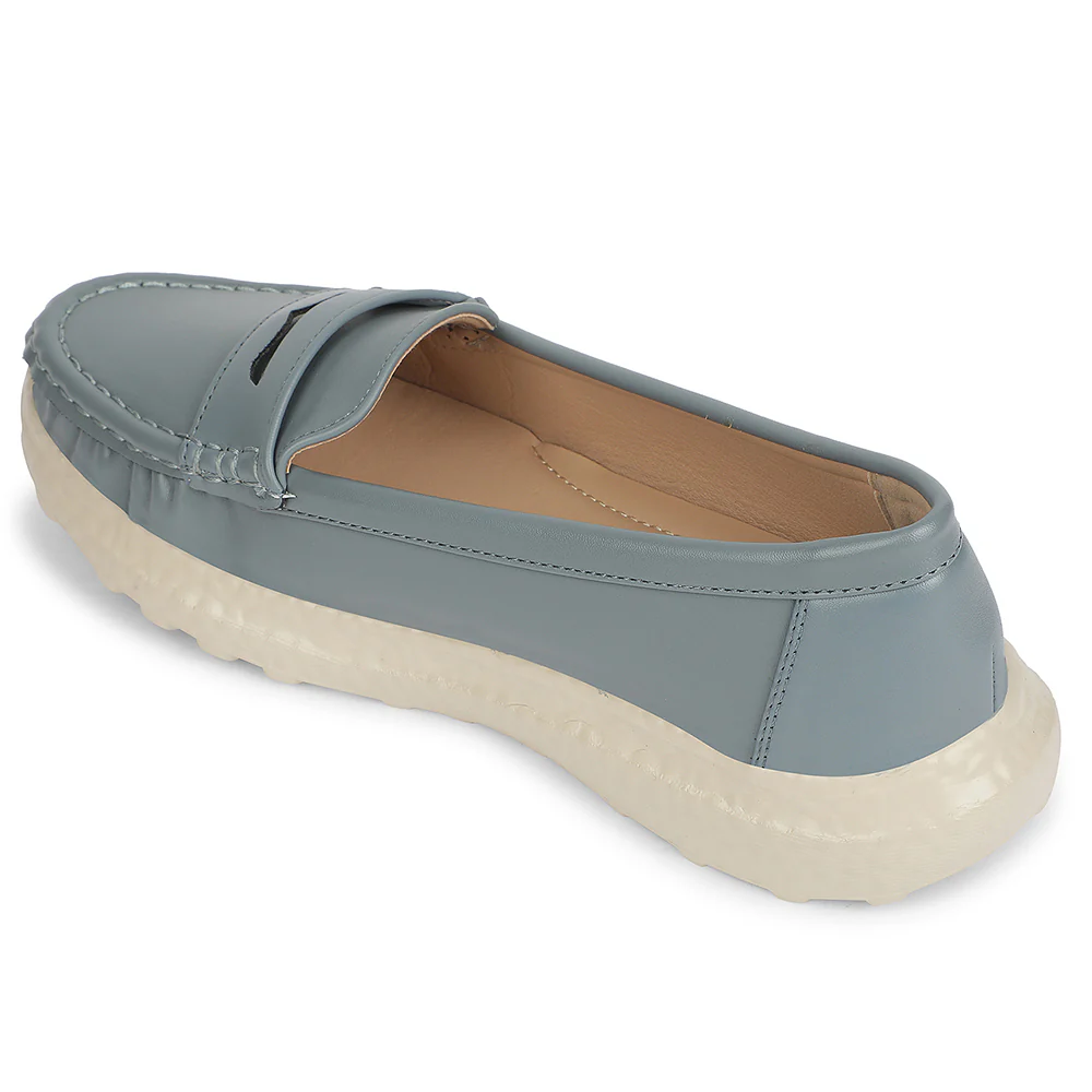 Healers Sky Blue Casual Flat Ballerina for Women ZQ-FDBL-11 by Liberty - Image 4
