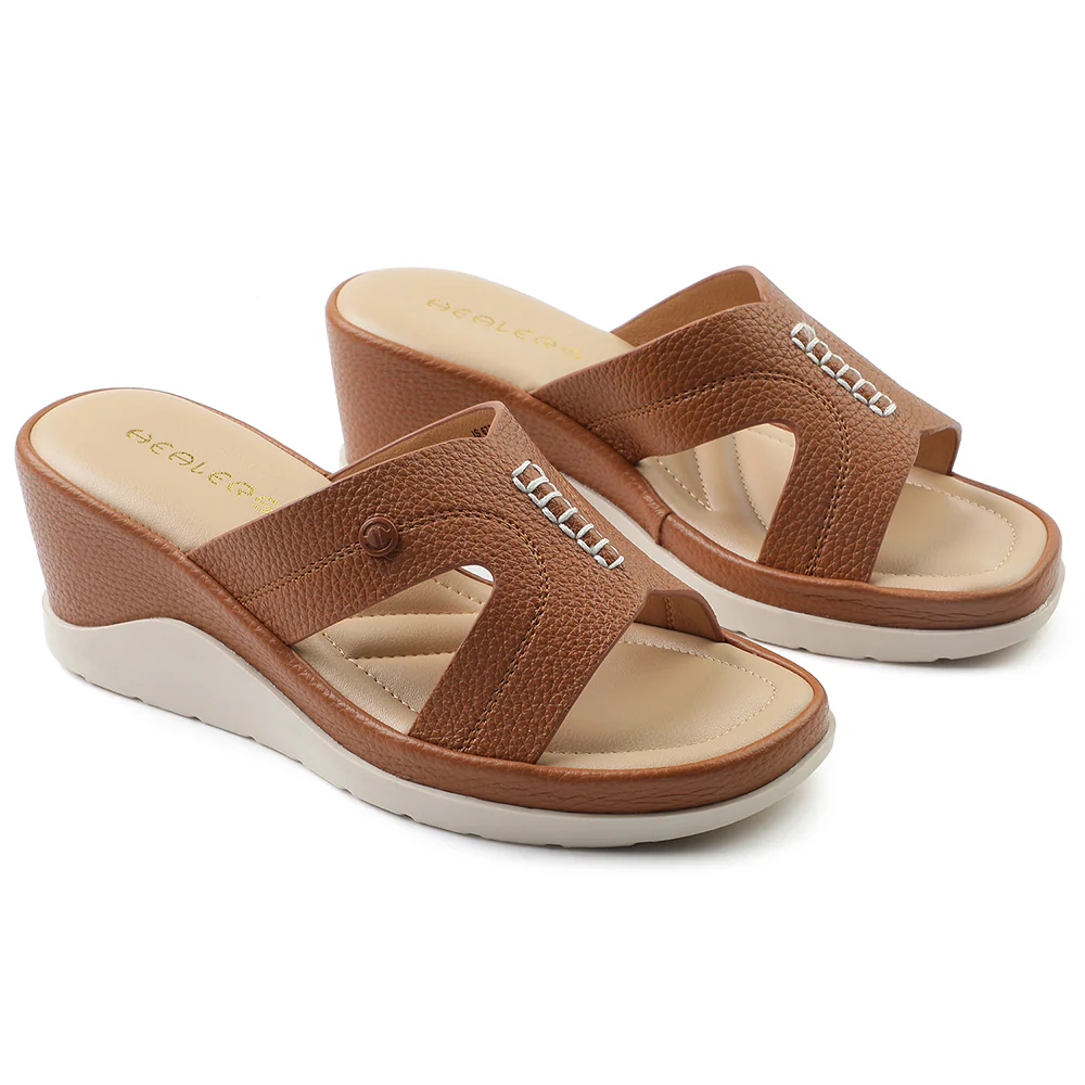 Healers Tan Casual Sandal For Women S172-02 By Liberty - Image 5