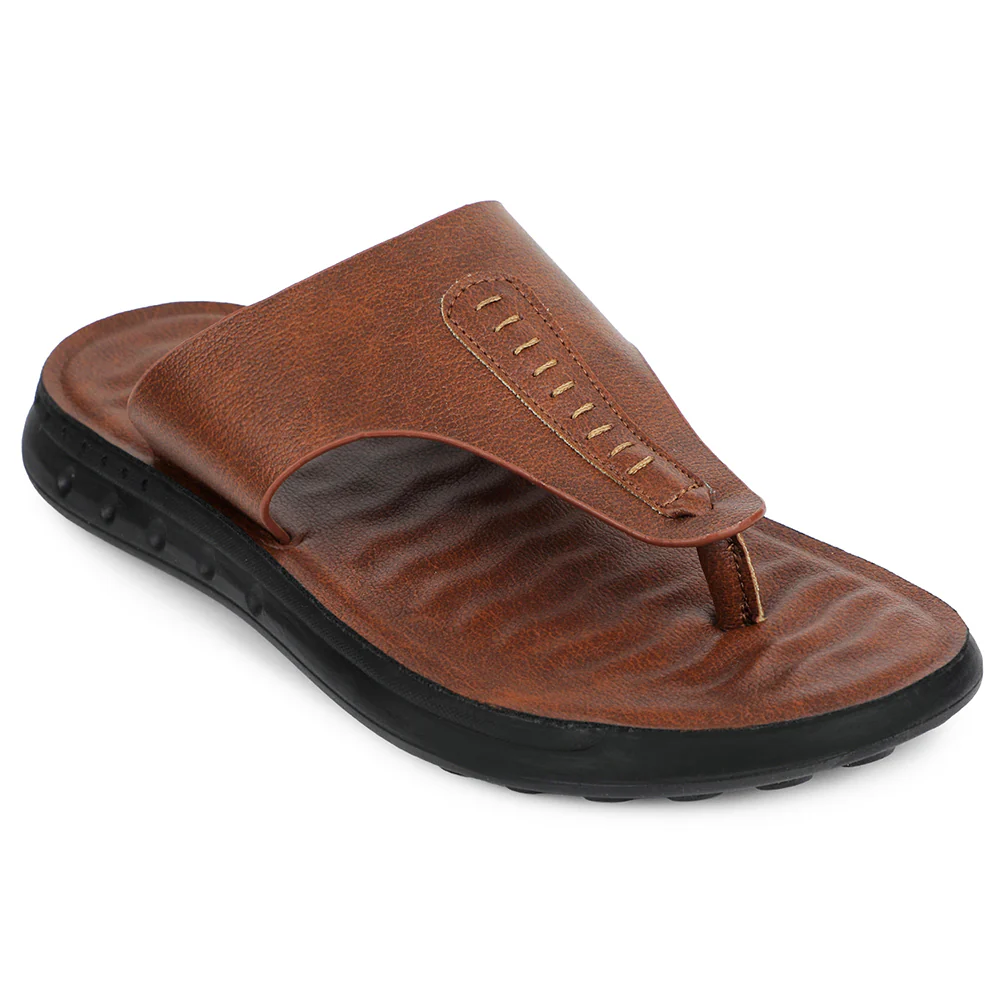 Healers Tan Casual Slipper For Men GHD-82 By Liberty