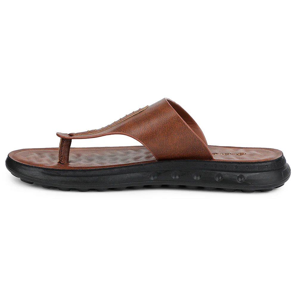 Healers Tan Casual Slipper For Men GHD-82 By Liberty - Image 3