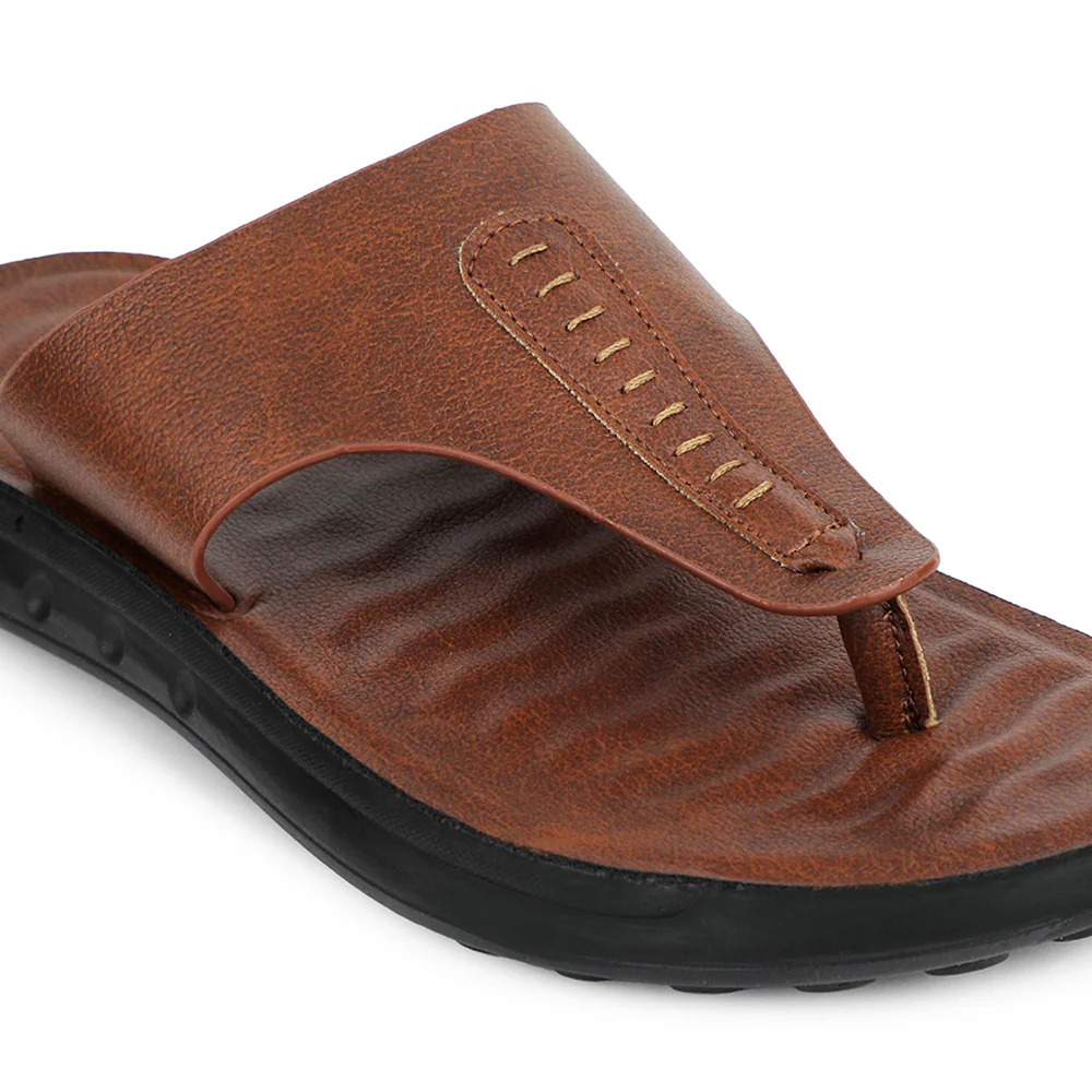 Healers Tan Casual Slipper For Men GHD-82 By Liberty - Image 4
