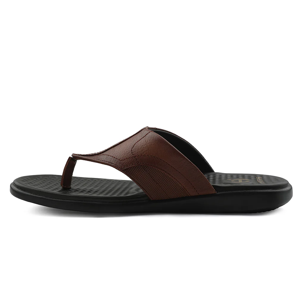 Healers Tan Casual Slipper For Men RELIEF-1 By Liberty - Image 3