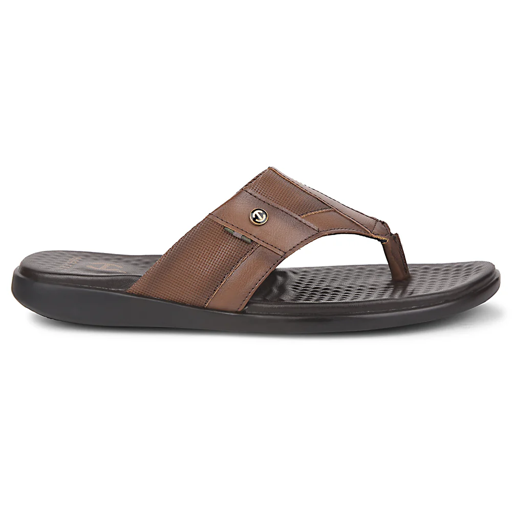 Healers Tan Casual Slipper For Men SOFTER-2 By Liberty - Image 2