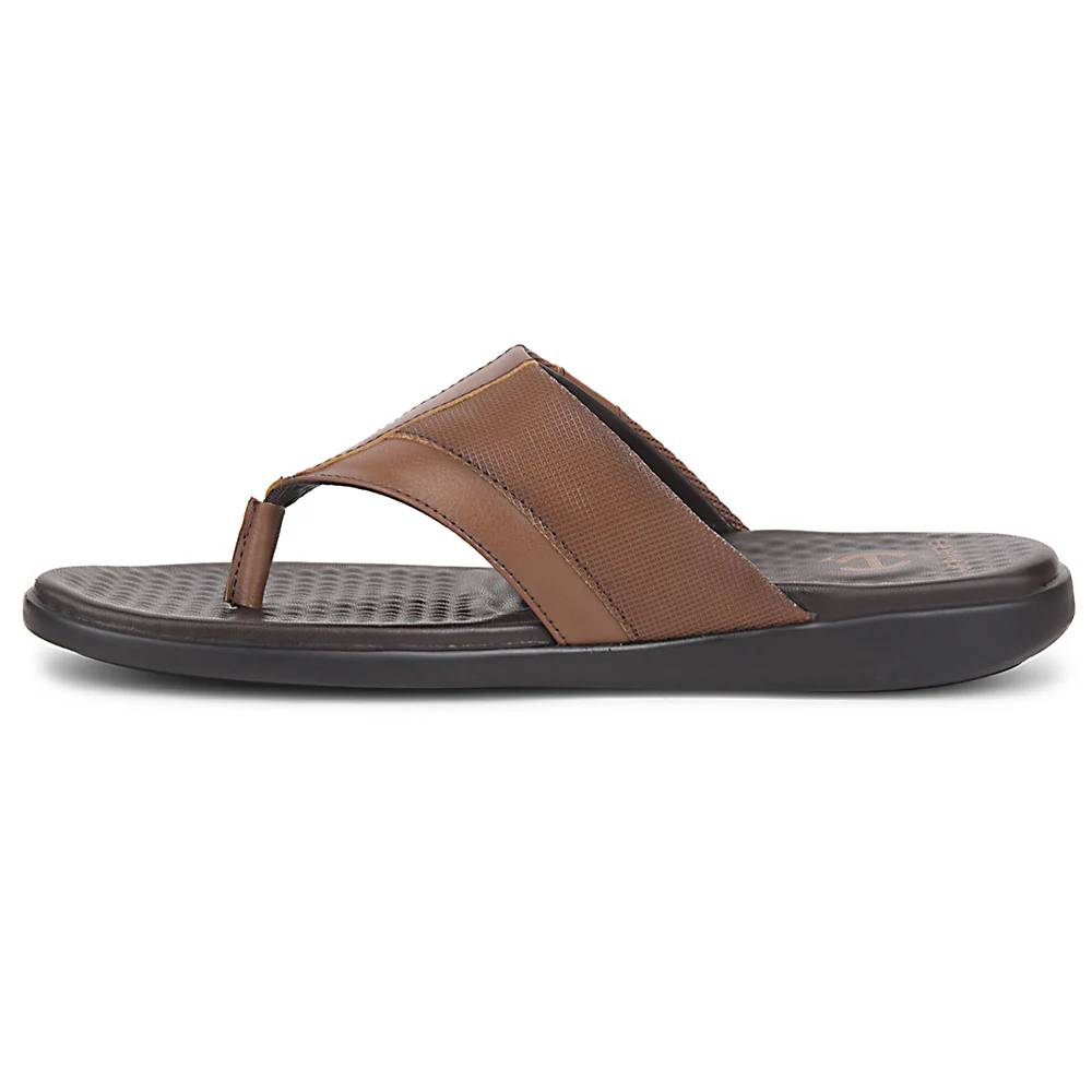 Healers Tan Casual Slipper For Men SOFTER-2 By Liberty - Image 3