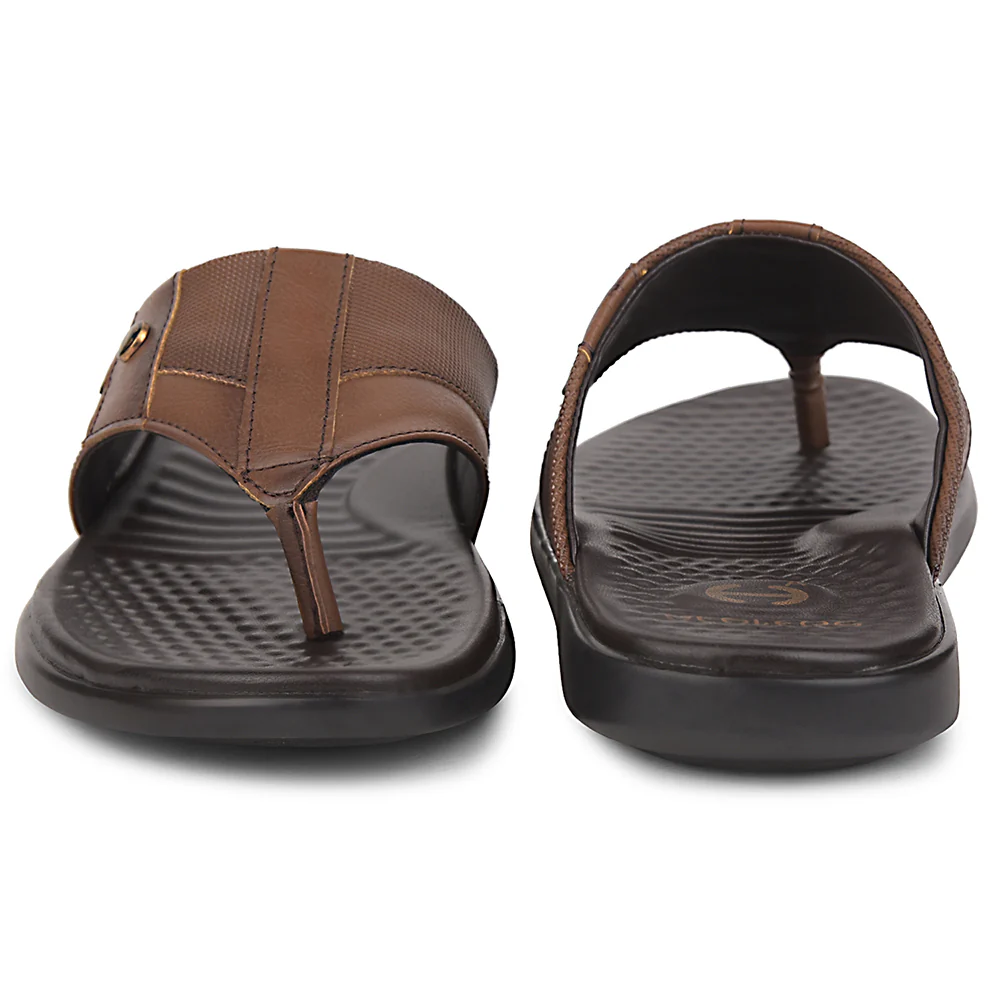 Healers Tan Casual Slipper For Men SOFTER-2 By Liberty - Image 6