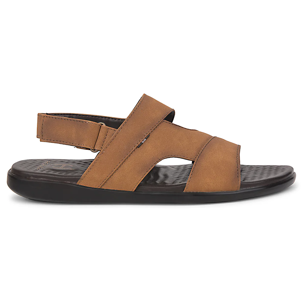 Healers Tan Formal Sandal For Men SOFTER-1 By Liberty - Image 2