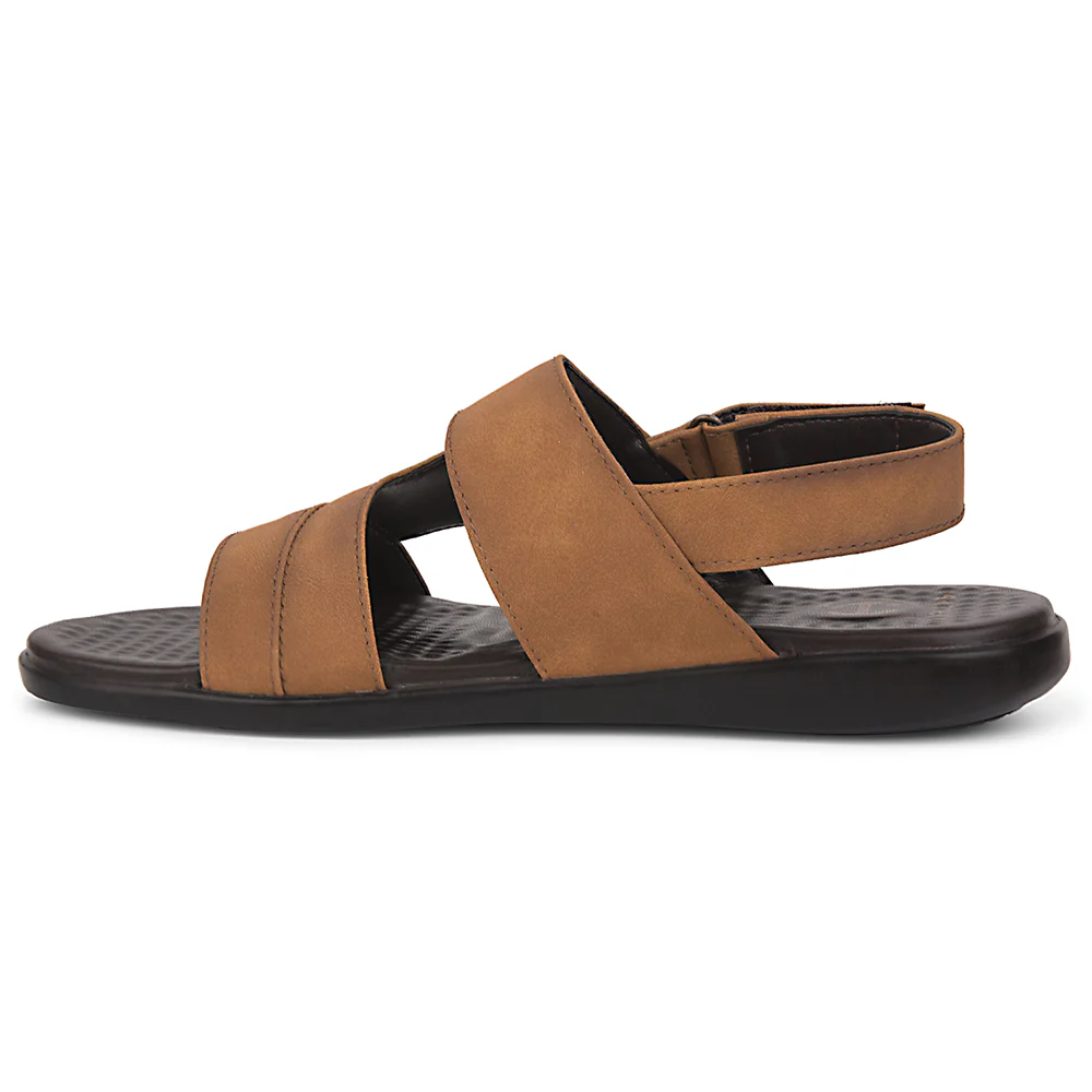 Healers Tan Formal Sandal For Men SOFTER-1 By Liberty - Image 3