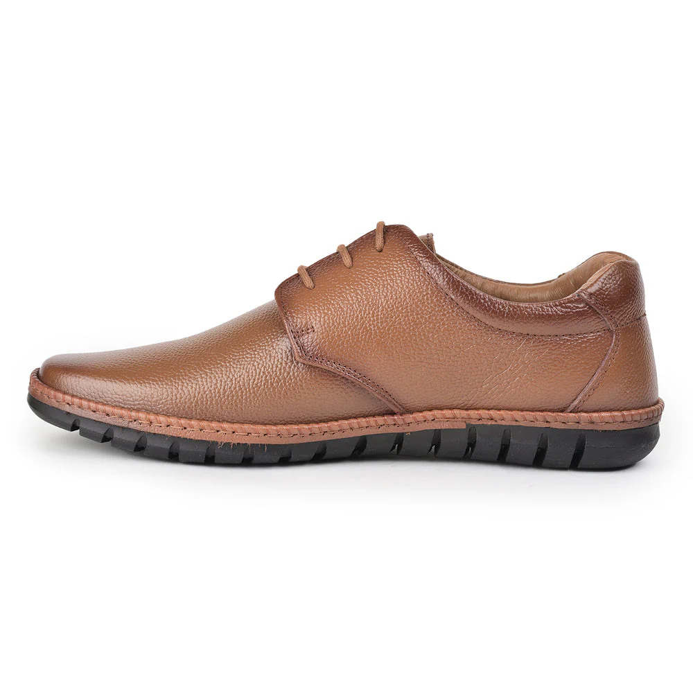 Healers Tan Formal Lace Up Shoes For Men BRL-10 By Liberty - Image 3