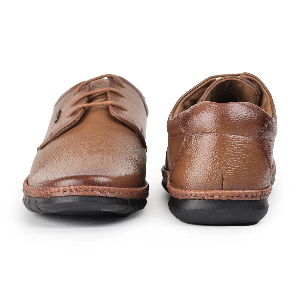 Healers Tan Formal Lace Up Shoes For Men BRL-10 By Liberty - Image 5