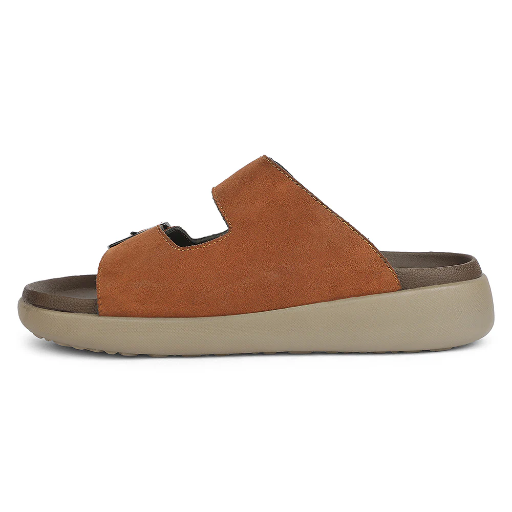Healers VAL-36E Tan Casual Slip on Slipper For Men By Liberty - Image 5