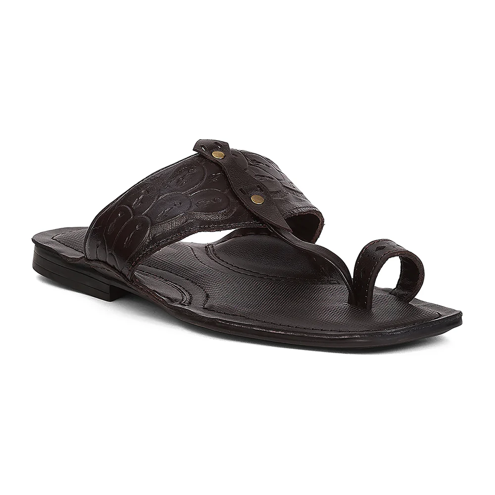 Healers VAL-7 Brown Casual Slip-on Slippers for Men by Liberty