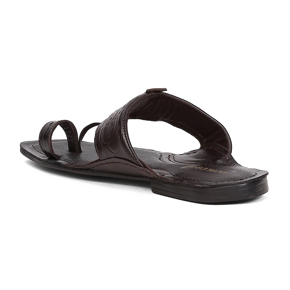 Healers VAL-7 Brown Casual Slip-on Slippers for Men by Liberty - Image 3