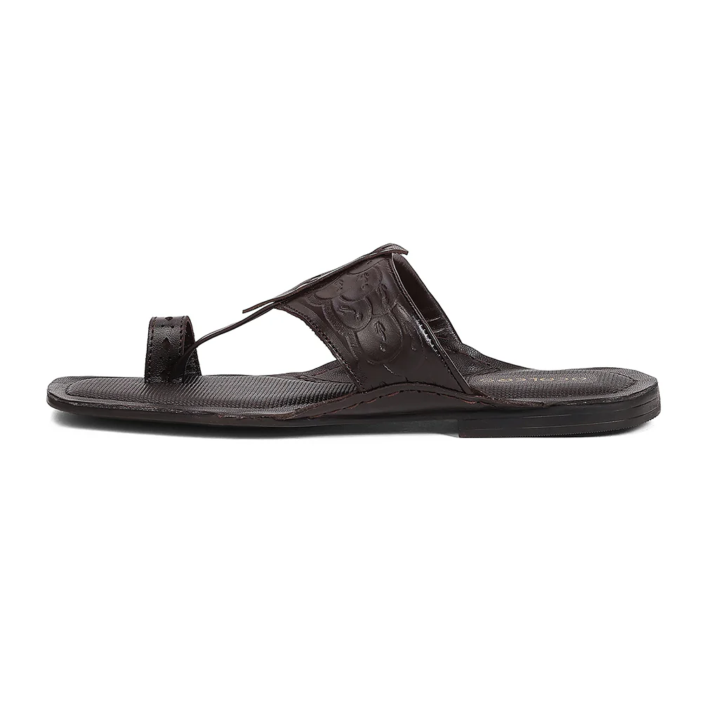 Healers VAL-7 Brown Casual Slip-on Slippers for Men by Liberty - Image 5