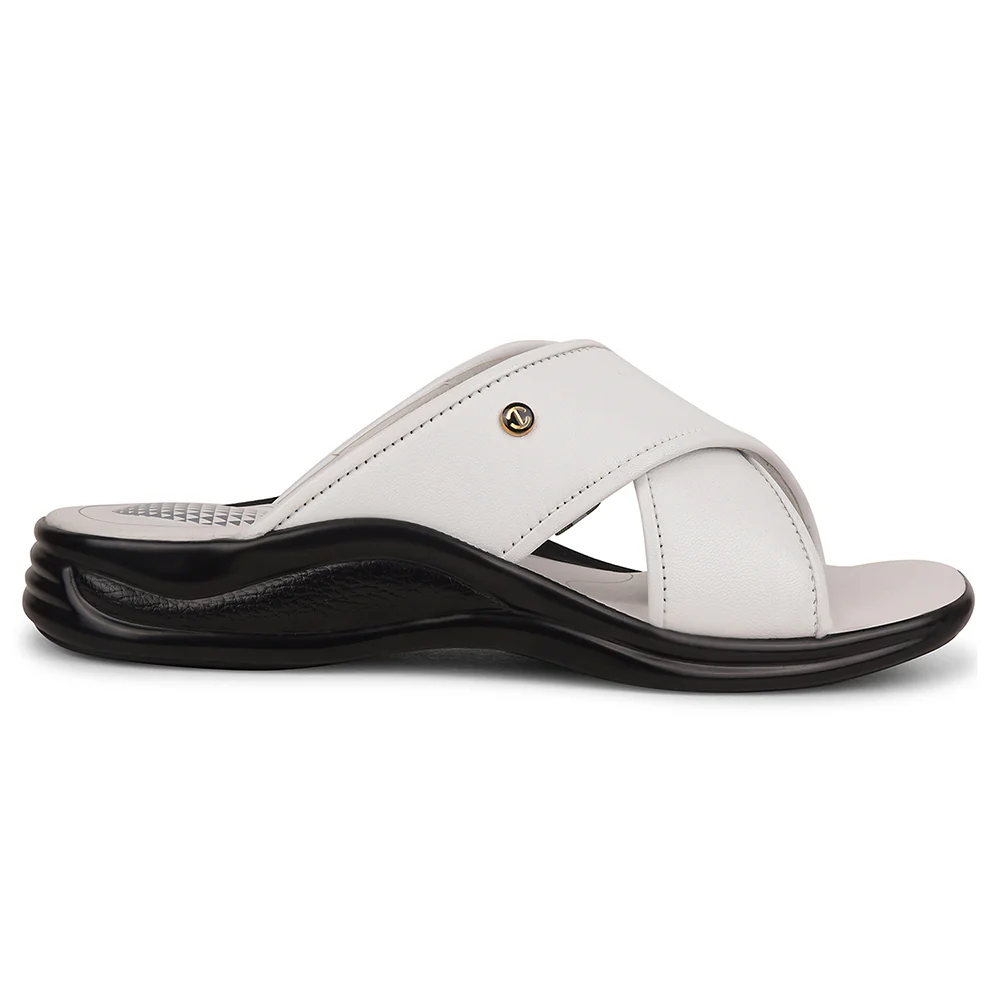Healers White Casual Slipper For Men 2013-121 By Liberty - Image 2