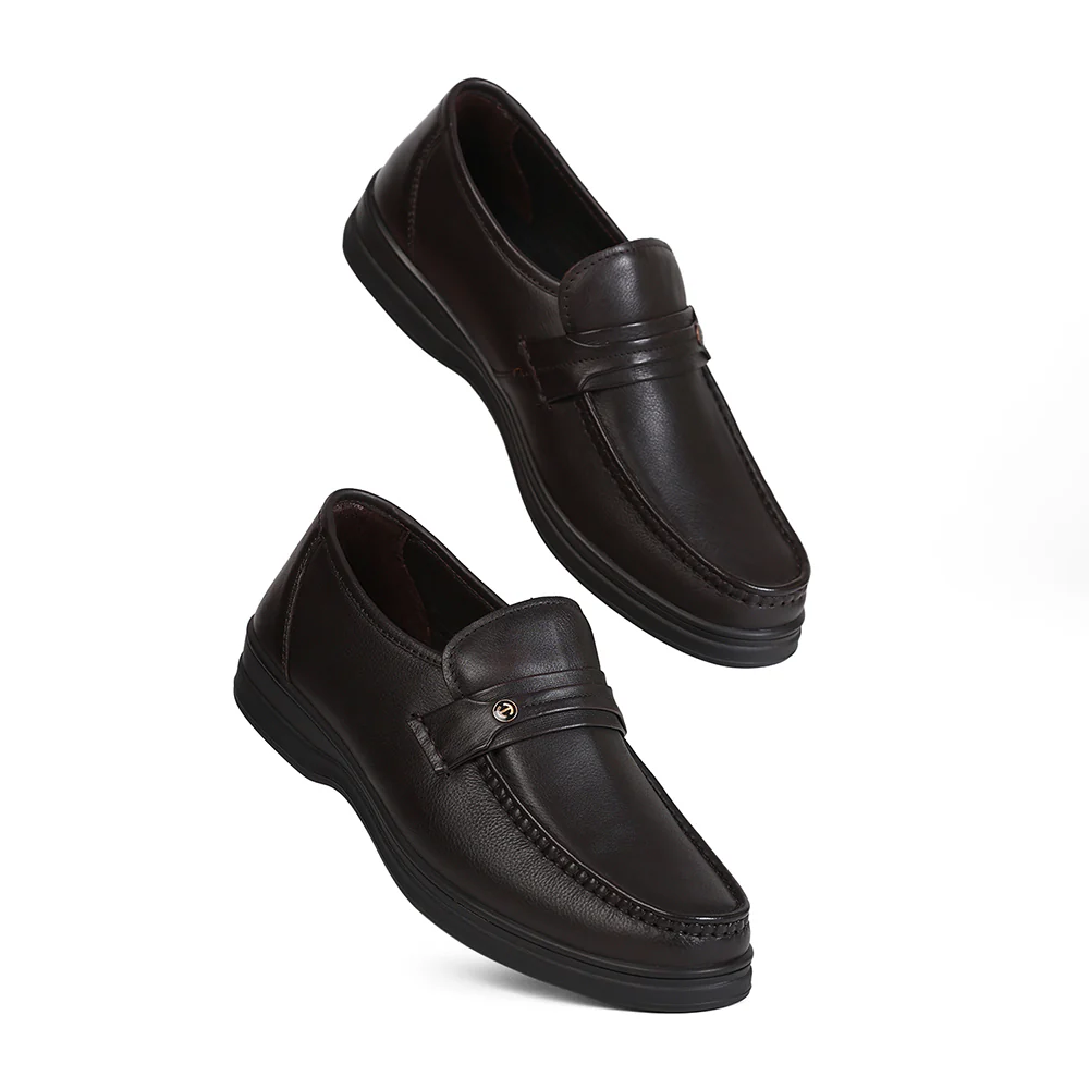 Healers ZQ-BC-M01 Dark Brown Casual Non Lacing Slip-on Shoes for Men by Liberty - Image 7