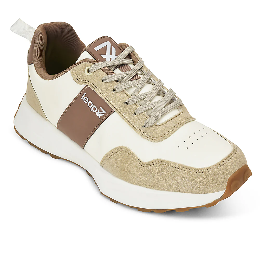 Leap7x Beige Casual Sneakers For Men FRONX-2E By Liberty