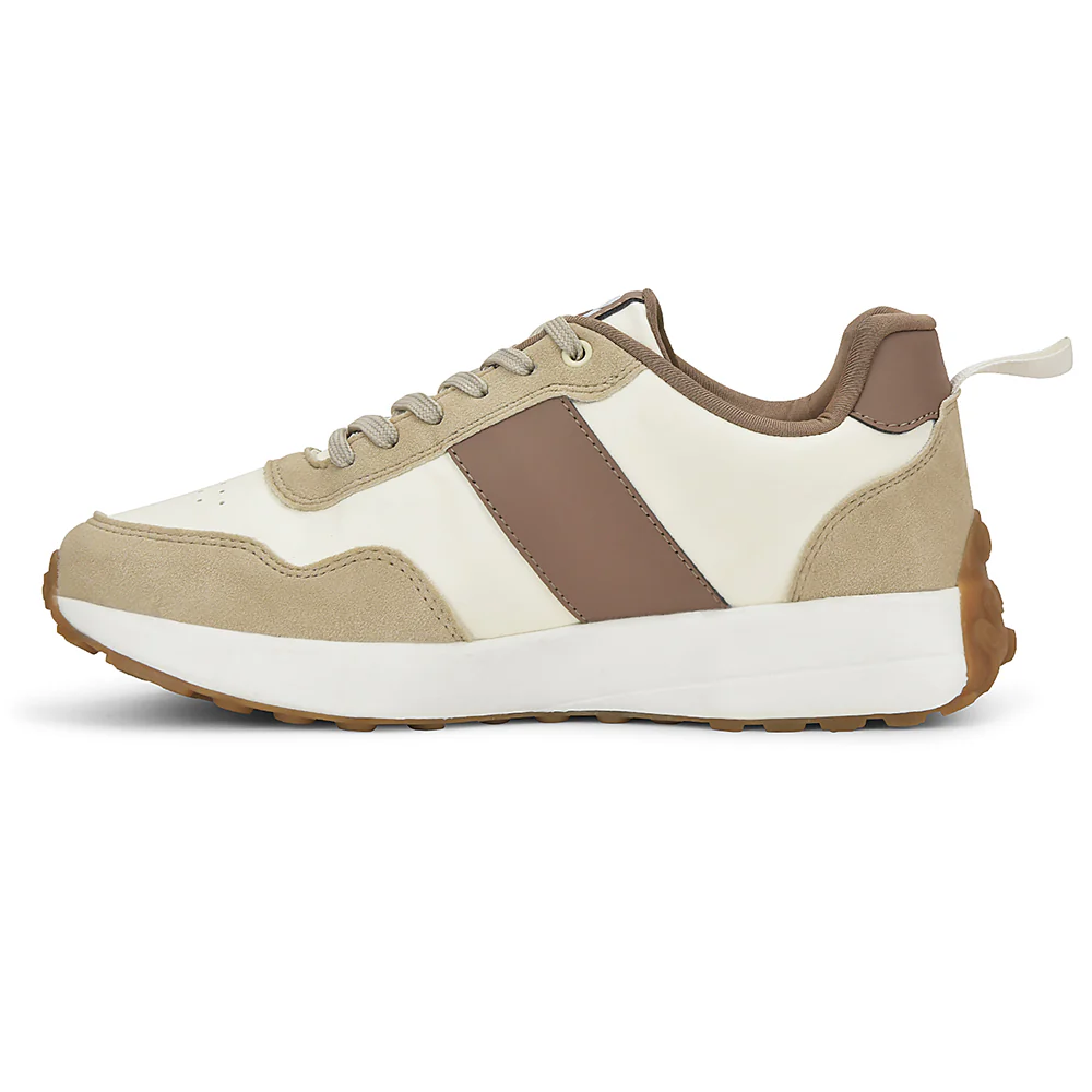 Leap7x Beige Casual Sneakers For Men FRONX-2E By Liberty - Image 3