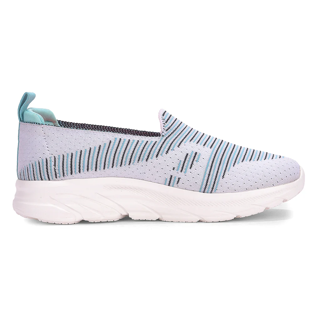 LEAP7X BELASTAR-E Grey Casual Non Lacing Walking Shoes for Women by Liberty - Image 3