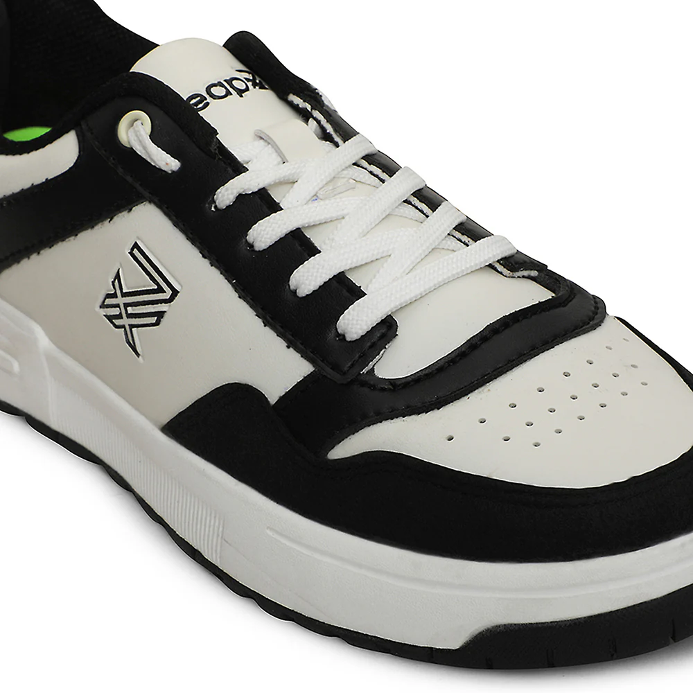 Leap7x Black Casual Lacing Sneakers For Men AMAZER-10E By Liberty - Image 4