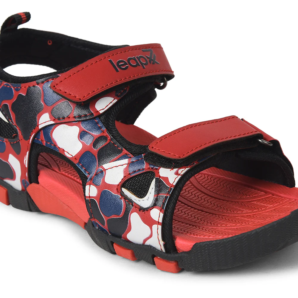 Leap7x Black Casual Sandal For Kids ADMIN By Liberty - Image 5