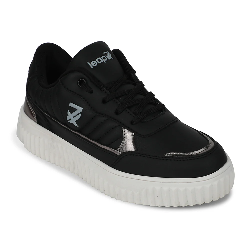 Leap7x Black Casual Sneakers For Women ELEGENT-1 By Liberty