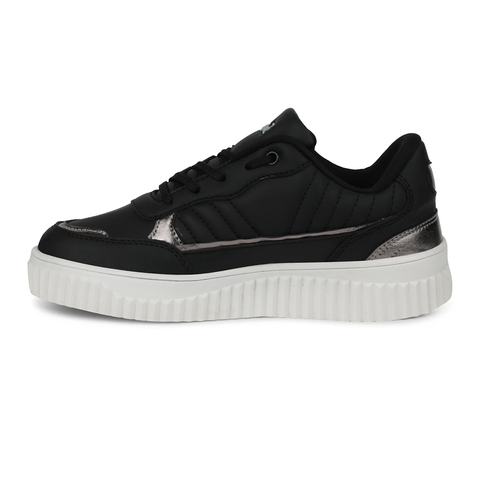 Leap7x Black Casual Sneakers For Women ELEGENT-1 By Liberty - Image 3