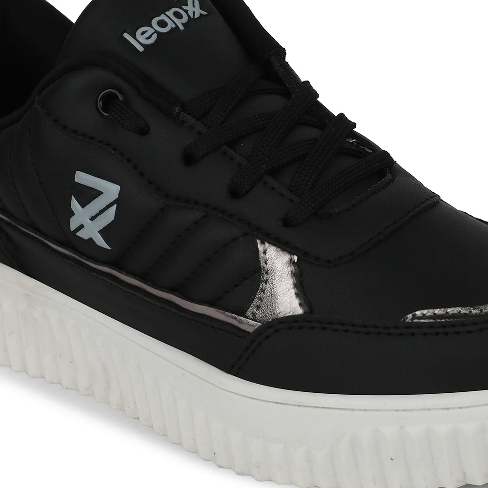 Leap7x Black Casual Sneakers For Women ELEGENT-1 By Liberty - Image 5
