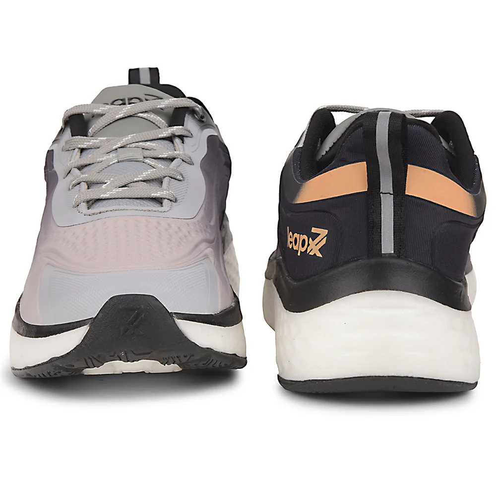 Leap7x Black Sports Lacing Running Shoes For Men NITRUN-10 By Liberty - Image 6
