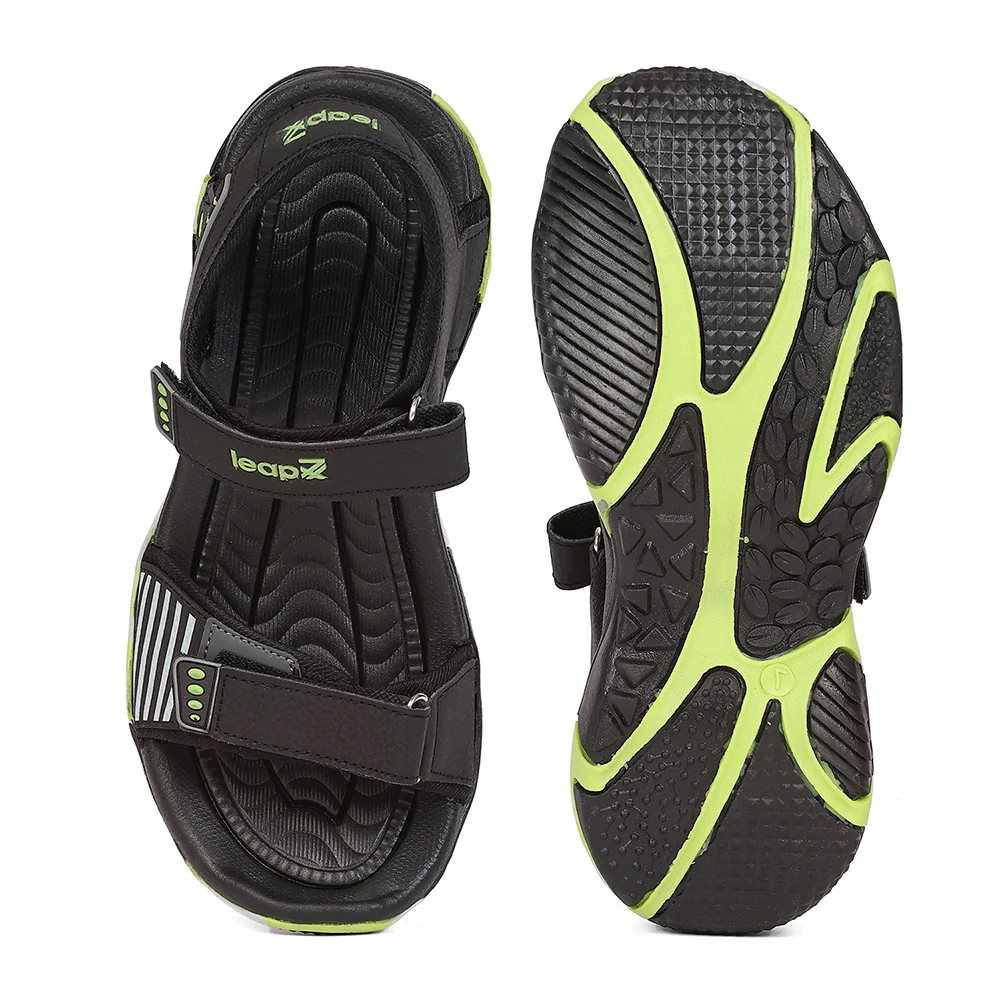 Leap7X BLAIR-30 Black Casual Flat Sandals for Men by Liberty - Image 4